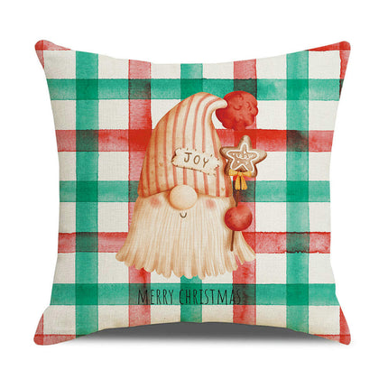 Christmas Gnomes Throw Pillow Covers Christmas Decorations Cushion Cover for Home Pillowcase