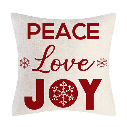 Christmas Throw Pillow Covers Snowflake Christmas Decorations Merry Throw Cushion Case for Home