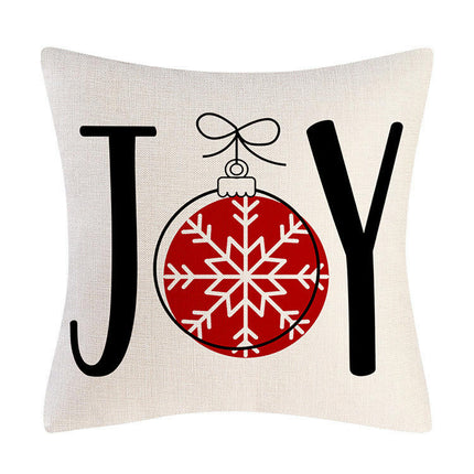 Christmas Throw Pillow Covers Sofa Pillow Case Home Decor Snowflake Xmas Trees Cushion Covers with Zipper