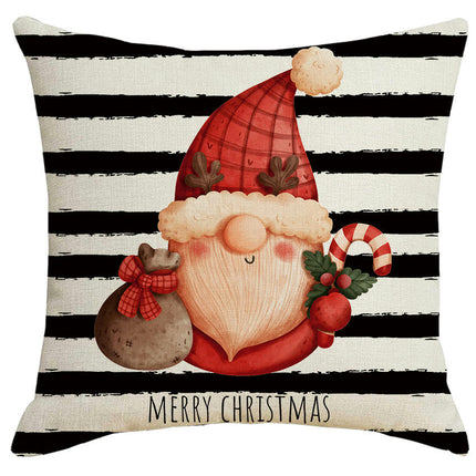 Christmas Pillow Covers Santa Claus Decor Throw Pillows Case for Couch Decorative Cushion Cases