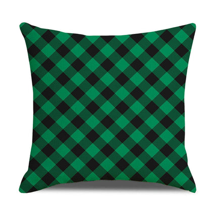 Check Plaids Christmas Pillow Covers Cushion Pillow Covers for Home Decorations Linen Throw Pillow Covers