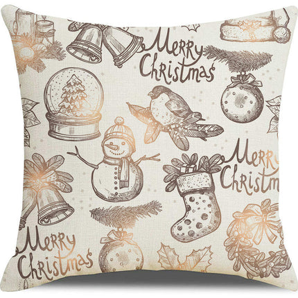 Christmas Bell Pillow Covers Christmas Cushion Covers Christmas Decorative Throw Pillow Covers