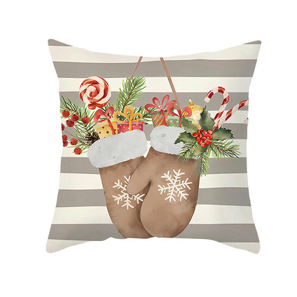 Christmas Outdoor Throw Pillow Covers Merry Christmas Snowman Decorative Cushion Pillow Cases