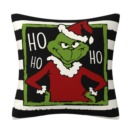 Green Christmas Pillow Covers Winter Holiday Throw Pillows Cover Christmas Decor for Couch Home Décor