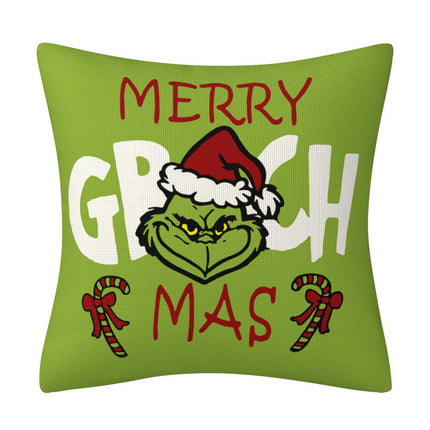 Green Christmas Pillow Covers Winter Holiday Throw Pillows Cover Christmas Decor for Couch Home Décor