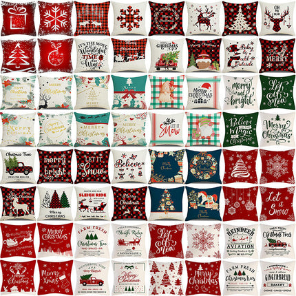 Christmas Pillow Covers Set of 4 Winter Throw Pillows Cover Holiday Pillow Covers for Sofa Home Decor