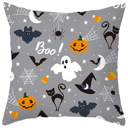 Halloween Pillow Covers Ghost Pumpkins Pillowcase Holiday Throw Pillows Cover for Home Sofa Decor