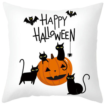 Halloween Pillow Covers Ghost Pumpkins Pillowcase Holiday Throw Pillows Cover for Home Sofa Decor