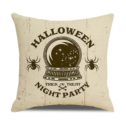 Halloween Pillow Covers Skull Throw Pillows Cover Decor Happy Halloween Square Cushion Covers for Home