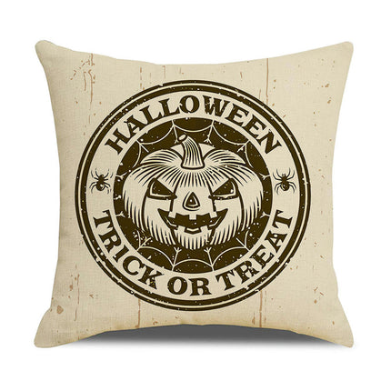 Halloween Pillow Covers Skull Throw Pillows Cover Decor Happy Halloween Square Cushion Covers for Home