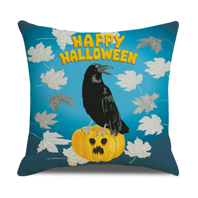 Halloween Pillow Case,Pumpkin Pillow Cover Halloween Linen Sofa Bed Throw Cushion Cover Decoration