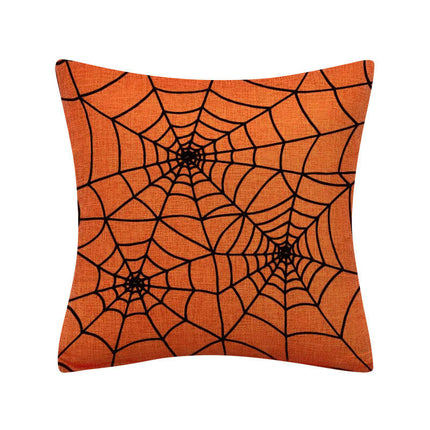 Halloween Pillow Case Spider Web Pillow Cover Halloween Throw Cushion Cover Decoration for Home