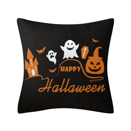 Halloween Pillow Case Spider Web Pillow Cover Halloween Throw Cushion Cover Decoration for Home