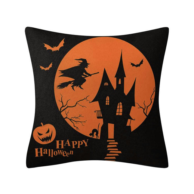 Halloween Pillow Case Spider Web Pillow Cover Halloween Throw Cushion Cover Decoration for Home