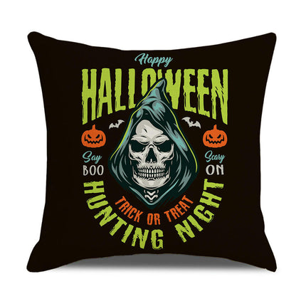 Halloween Pillow Covers Funny Skull Throw Pillow Covers Halloween Home Decor Cushion Covers for Sofa Bedroom