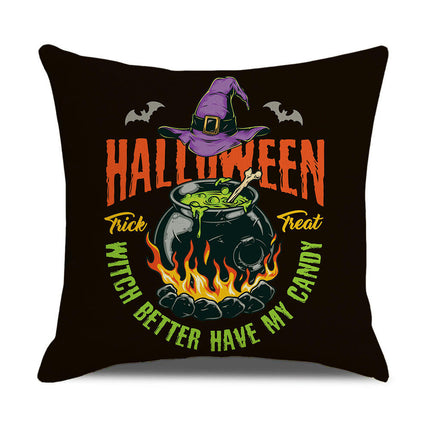 Halloween Pillow Covers Funny Skull Throw Pillow Covers Halloween Home Decor Cushion Covers for Sofa Bedroom