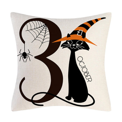 Halloween Pillow Covers Letter Throw Pillow Covers Halloween Home Decor Cushion Covers for Sofa Bedroom