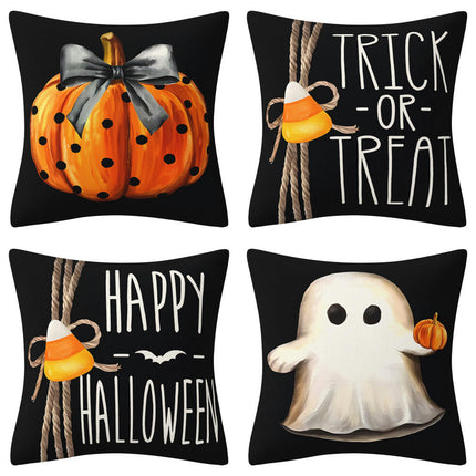 Halloween Decorations Pillow Covers Halloween Throw Pillow Covers Ghost Pumpkin Cushion Covers for Sofa