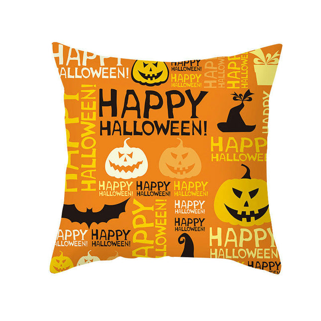 Halloween Decorations Pillow Covers Halloween Throw Pillow Covers Pumpkin Cat Cushion Covers for Sofa