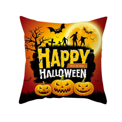 Halloween Decorations Pillow Covers Halloween Throw Pillow Covers Pumpkin Cat Cushion Covers for Sofa