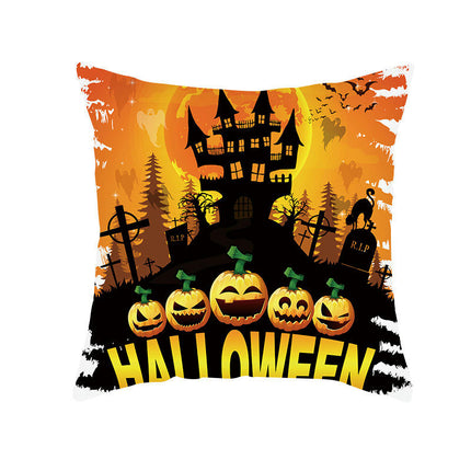 Halloween Decorations Pillow Covers Halloween Throw Pillow Covers Pumpkin Cat Cushion Covers for Sofa