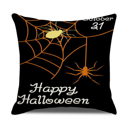 Halloween Pillow Covers Throw Pillows Cover Decor Happy Halloween Square Cushion Covers for Home