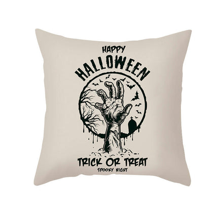 Halloween Pillow Covers Funny Skull Throw Pillow Covers Halloween Home Decor Cushion Covers for Sofa Bedroom-B