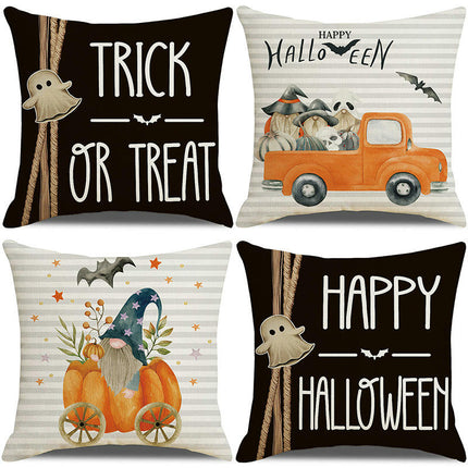 Halloween Truck Throw Pillow Covers Pumpkin Halloween Decor Pillows Cases Pillow Cases for Home