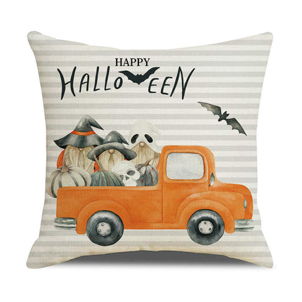 Halloween Truck Throw Pillow Covers Pumpkin Halloween Decor Pillows Cases Pillow Cases for Home