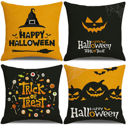 Halloween Letter Throw Pillow Covers Halloween Decor Pillows Cases Pillow Cases for Home