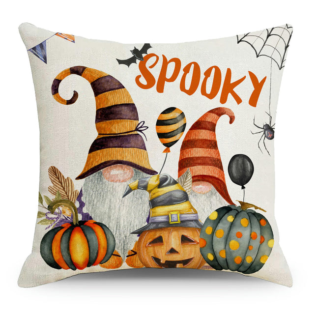 Pumpkin Pillow Covers Linen Outdoor Cushion Covers for Sofa,Halloween Decor Throw Pillow Covers