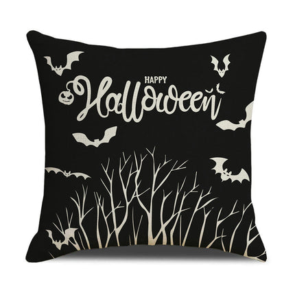 Halloween Truck Throw Pillow Covers Pumpkin Halloween Decor Pillows Cases Pillow Cases for Home-A