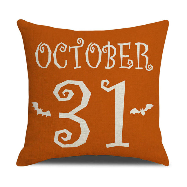 Halloween Letter Throw Pillow Covers Pumpkin Halloween Decor Pillows Cases Pillow Cases for Home