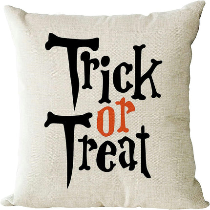 Halloween Letter Throw Pillow Covers Pumpkin Halloween Decor Pillows Cover Pillow Cases for Home-A