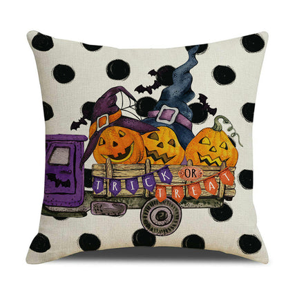 Throw Pillow Cases Purple Halloween Decorative Square Cushion Covers for Home Outdoor Sofa