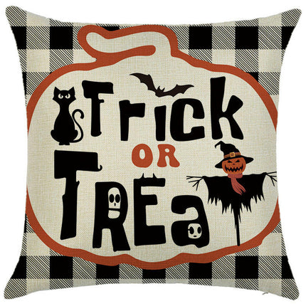 Halloween Pumpkin Throw Pillow Covers Soft Pillow Covers Cushion Covers for Sofa Decorations