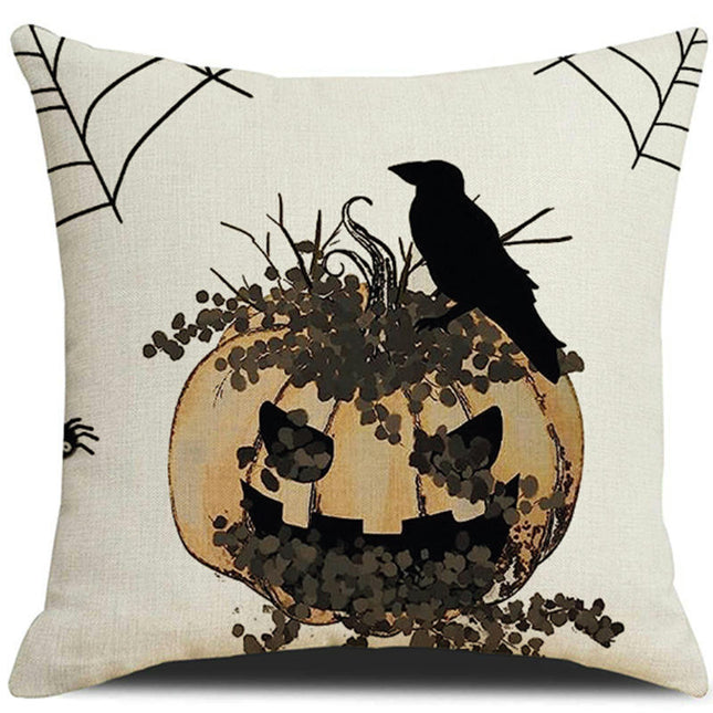 Halloween Pillow Cover Spider Web Pillow Case Black Throw Cushion Cover Cushion Cases for Home