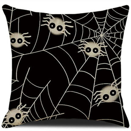 Halloween Pillow Cover Spider Web Pillow Case Black Throw Cushion Cover Cushion Cases for Home