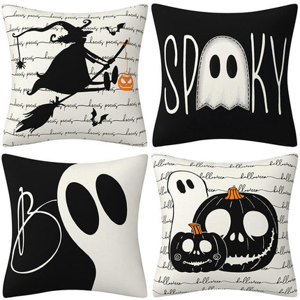 Halloween Pillow Covers,Home Decor Halloween Gifts Linen Sofa Throw Pillow Case Cushion Cover