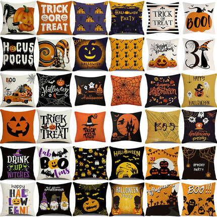 Halloween Pillow Covers,Home Decor Halloween Gifts Linen Sofa Throw Pillow Case Cushion Cover