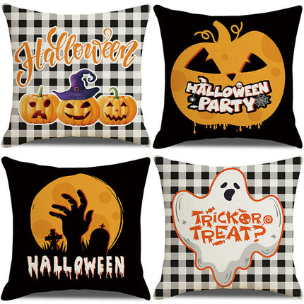 Halloween Pillow Covers,Home Decor Halloween Gifts Linen Sofa Throw Pillow Case Cushion Cover