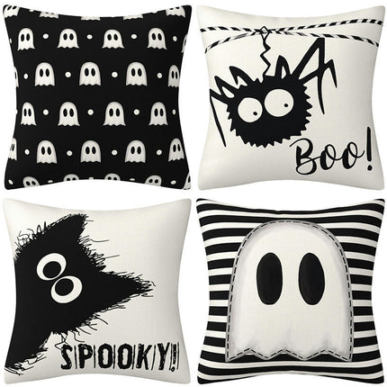 Halloween Pillow Covers,Home Decor Halloween Gifts Linen Sofa Throw Pillow Case Cushion Cover