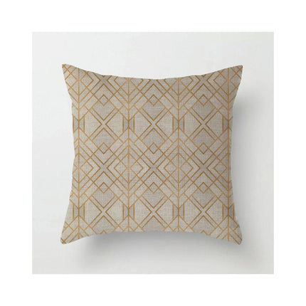 Throw Pillow Covers Linen Home Decor Square Geometric Abstract Pillow Cover Decorative for Couch Sofa Chair