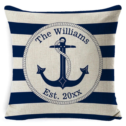 Throw Pillow Covers Sailboat Decorative Pillow Cases Cushion Covers for Sofa Bed Home Decor