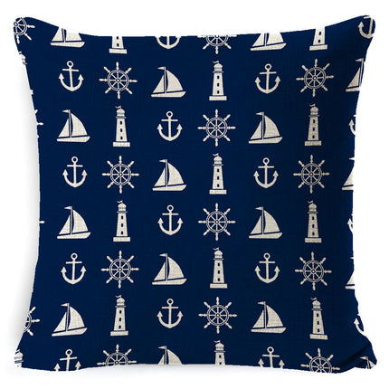 Throw Pillow Covers Sailboat Decorative Pillow Cases Cushion Covers for Sofa Bed Home Decor