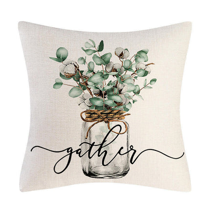 Throw Pillow Covers Plants and Flowers Decorative Pillow Cases Cushion Covers for Sofa Bed Home Decor