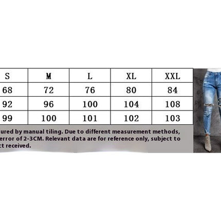 Women's Ripped Skinny Slim Fit Jeans Frayed Distressed Stretchy Denim Pants