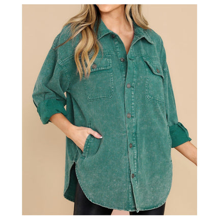 Denim Jacket for Women Button Down Casual Long Sleeve Jean Jackets