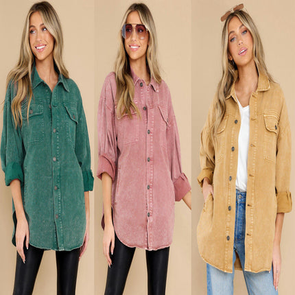 Denim Jacket for Women Button Down Casual Long Sleeve Jean Jackets