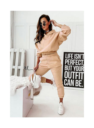 Women Hoodies Tracksuit Long Sleeve Sweatshirts Jogger Pant 2 Piece Outfits